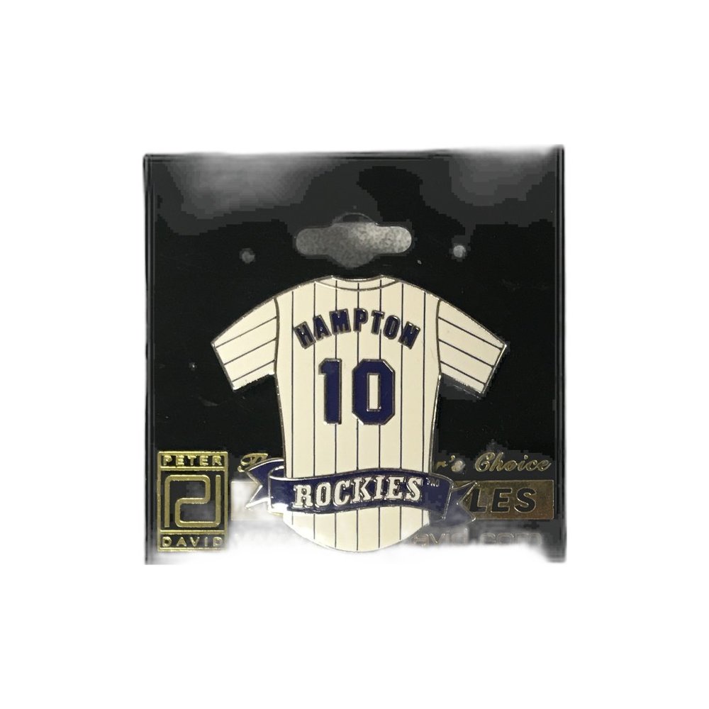 Hampton #10 Colorado Rockies jersey pin MLB NWT